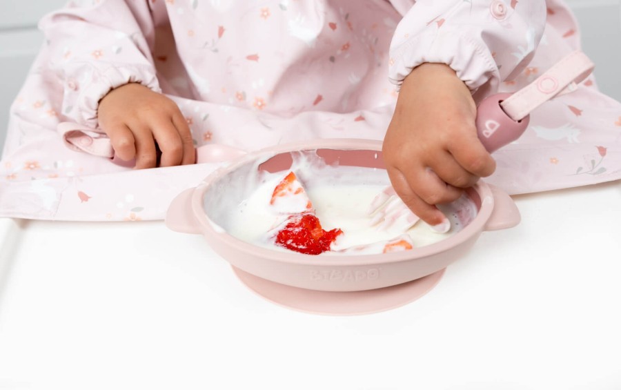 Wodoodporny śliniak z długim rękawem BLW Botanical Bunnies / BIBaDO