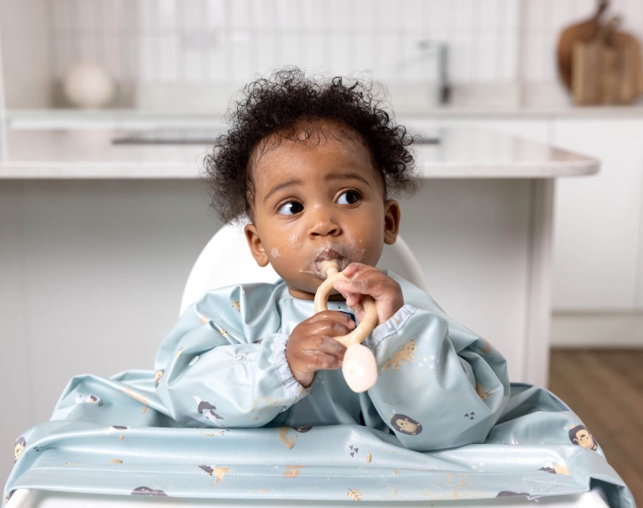 Wodoodporny śliniak z długim rękawem BLW Arctic Amigos / BIBaDO