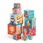 Układanka z kartonowych kostek PLAŻA / Djeco