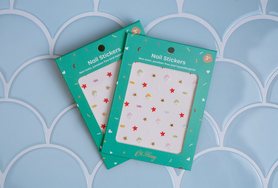 Naklejki na paznokcie dla dzieci - UNDER THE SEA, hipoalergiczne / Oh Flossy