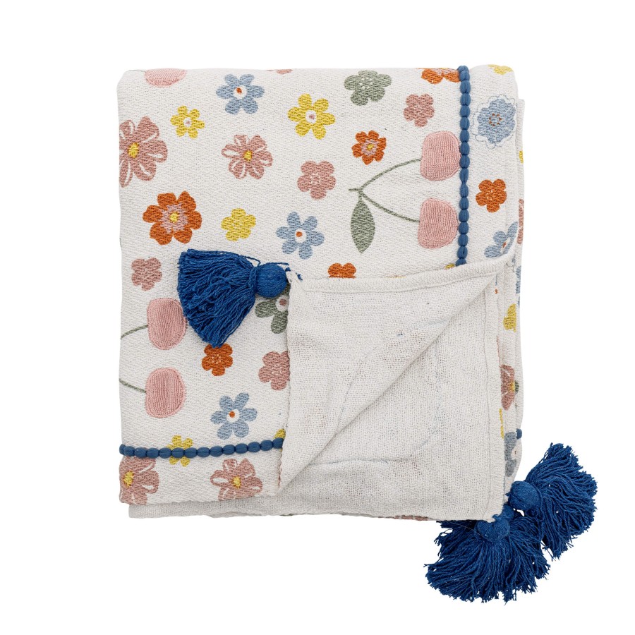 Bawełniana narzuta Cherry - Multi, 160x130 cm / Bloomingville Mini