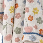 Bawełniana narzuta Cherry - Multi, 160x130 cm / Bloomingville Mini