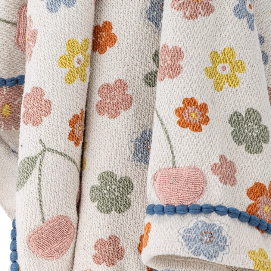 Bawełniana narzuta Cherry - Multi, 160x130 cm / Bloomingville Mini