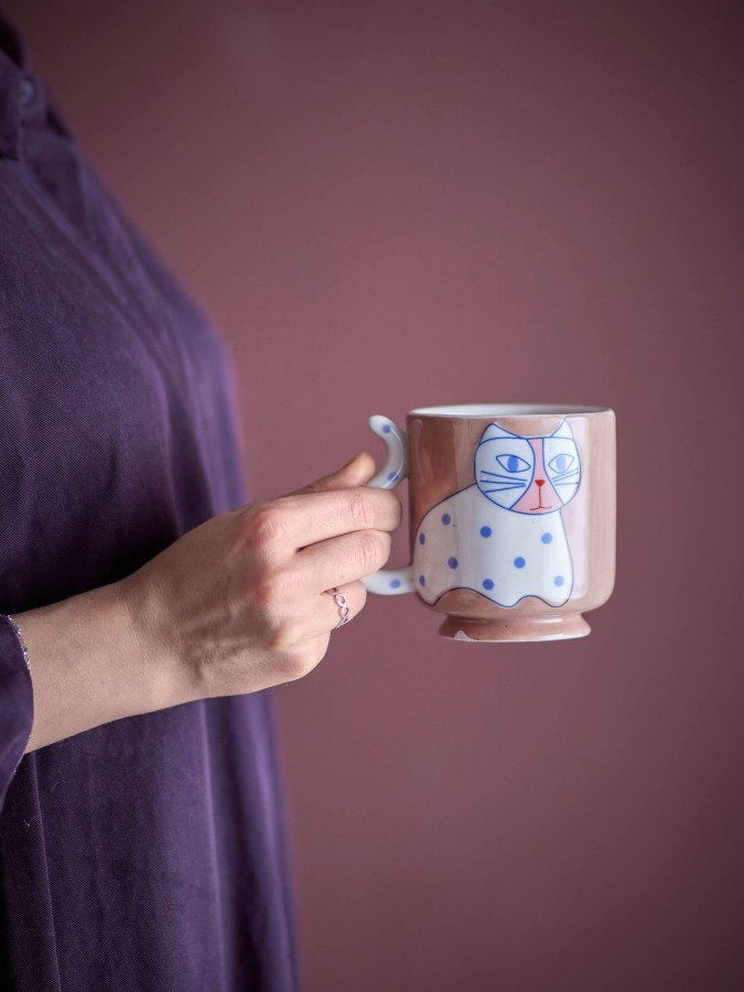 Zestaw kubków z kamionki Missy - Multi, 4szt. / Bloomingville Mini