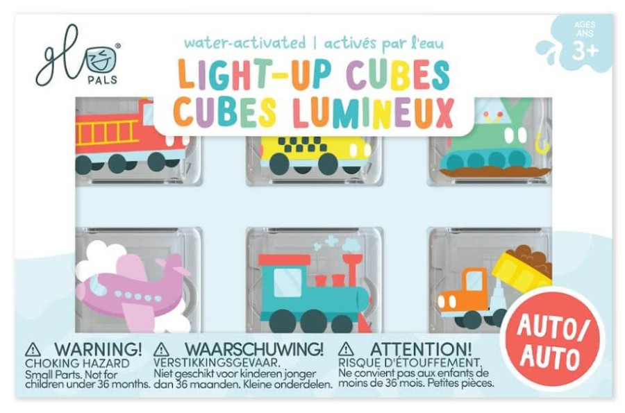 Kostki sensoryczne świecące w wodzie 6szt. - Pojazdy / Glo Pals
