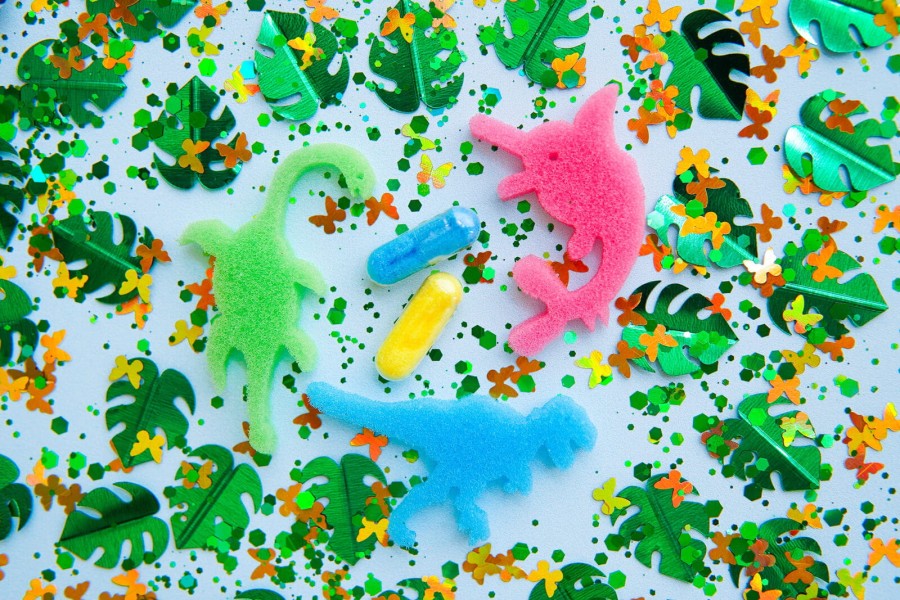 Wkład do słoików, figurki, brokaty i barwniki Fun Fillers - Safari / Glo Pals