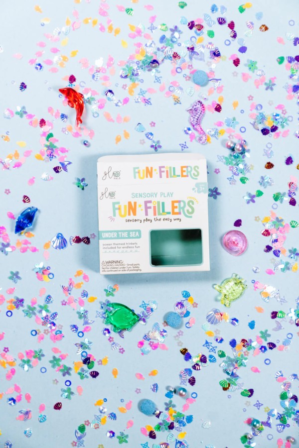 Wkład do słoików, figurki, brokaty i barwniki Fun Fillers - Sea / Glo Pals