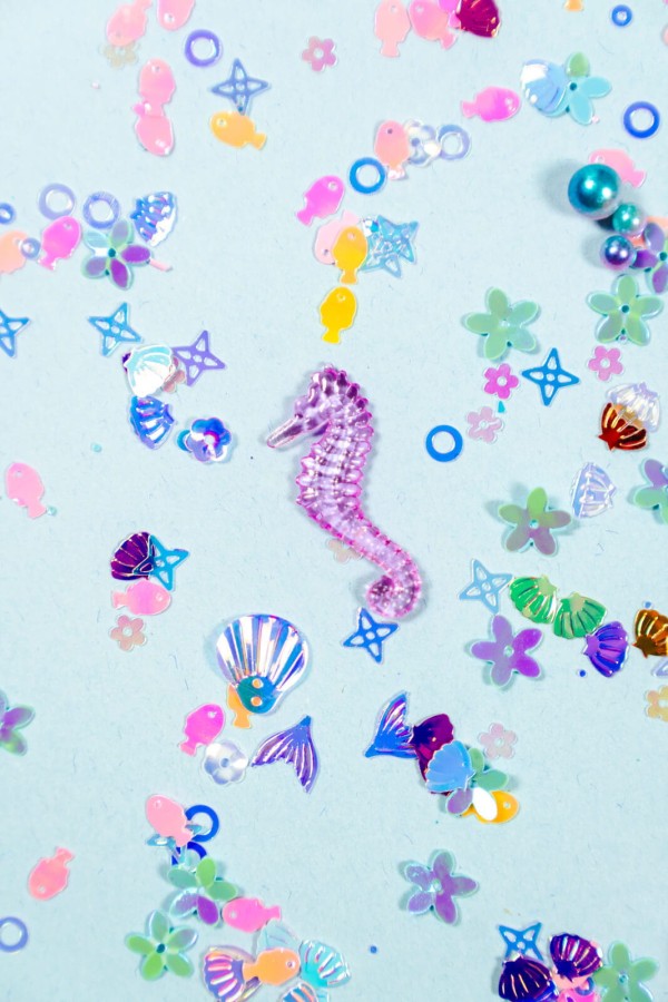 Wkład do słoików, figurki, brokaty i barwniki Fun Fillers - Sea / Glo Pals