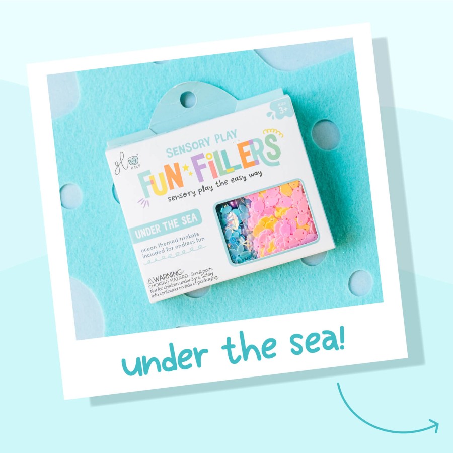 Wkład do słoików, figurki, brokaty i barwniki Fun Fillers - Sea / Glo Pals