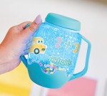 Zestaw sensoryczny DIY, świecący słoik z brokatami i figurkami Fun Fillers + naklejki gratis - ABC / Glo Pals