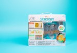 Zestaw sensoryczny DIY, świecący słoik z brokatami i figurkami Fun Fillers + naklejki gratis - ABC / Glo Pals