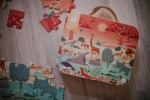 Puzzle obserwacyjne w walizce Rezerwat zwierząt 54 elementy 5+ / Janod
