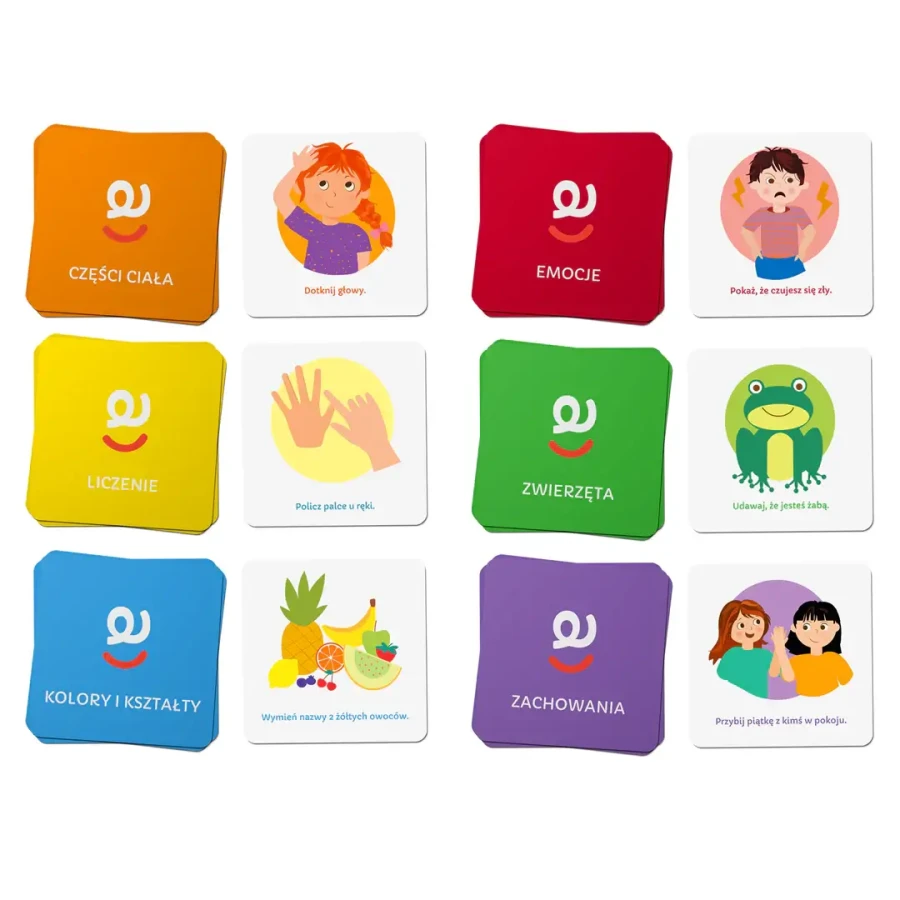 Karty do kostki aktywności - nauka przez zabawę 1+ mini e-book 2+ / rozwojowa mama