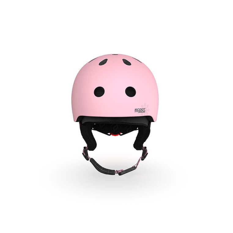 Kask narciarski zimowy XXS-S dzieci 1+ Rose / Scootandride