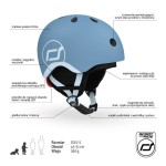 Kask narciarski zimowy XXS-S dzieci 1+ Steel / Scootandride