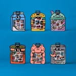 Odlotowe winylowe naklejki - BIG KITTY / OMY
