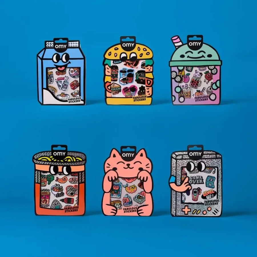 Odlotowe winylowe naklejki - BIG BUBBLE TEA / OMY