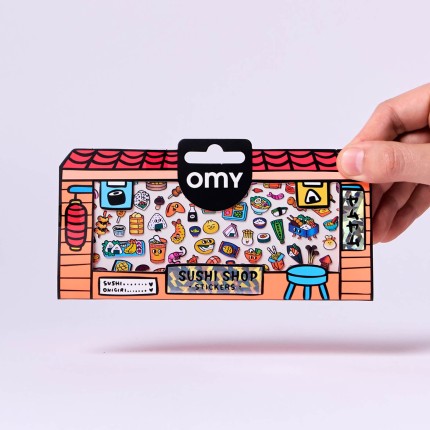 Odlotowe winylowe naklejki - BOUTIQUE SUSHI / OMY