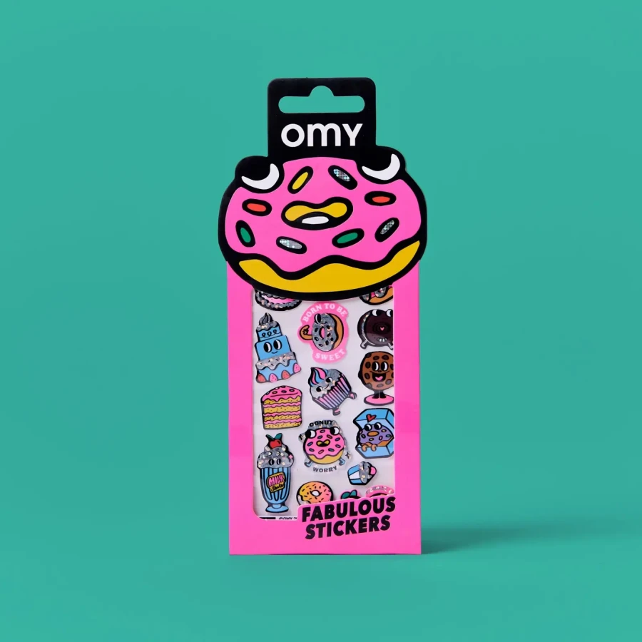 Odlotowe winylowe naklejki - ICONIC DONUTS / OMY
