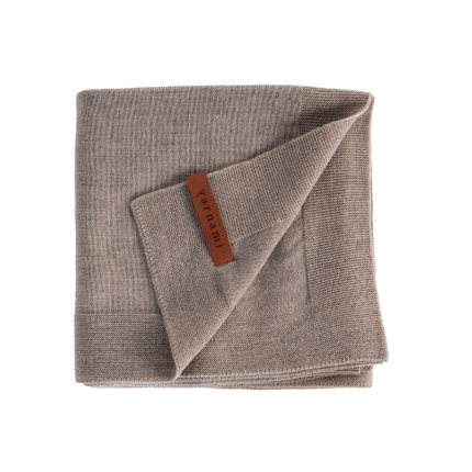 Kocyk Merino Cozy - delikatny brąz / Yarnami