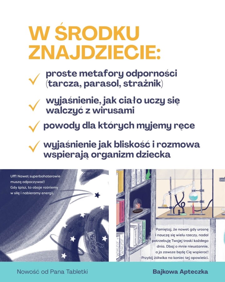 Bajka na Odporność. Historia małej Odporności i tego co ją wzmacnia / Pan Tabletka