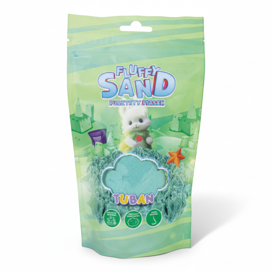 Puszysty piasek Fluffy Sand, 90g - zielony / Tuban