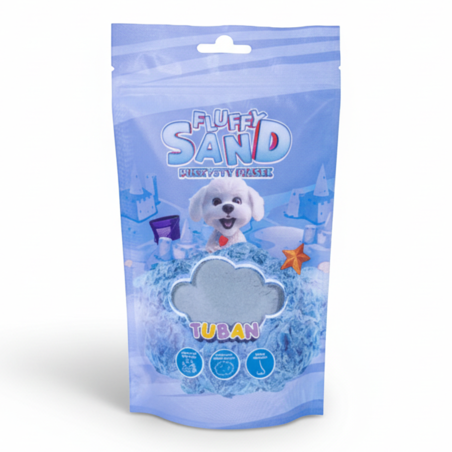 Puszysty piasek Fluffy Sand, 90g - niebieski / Tuban