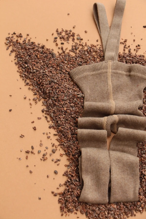 Rajstopki bawełniane bez stópek Footless - Cocoa Blend / Silly Silas