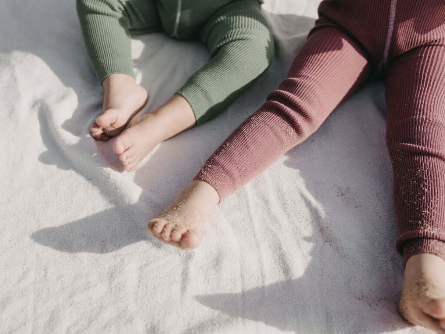 Rajstopki bawełniane bez stópek Footless - Acai Smoothie / Silly Silas