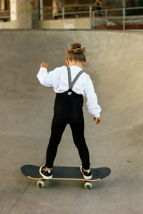 Rajstopki bawełniane bez stópek Footless - Classic Black Checked / Silly Silas