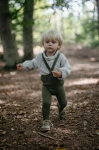 Rajstopki bawełniane ze stopkami Footed - Olive / Silly Silas