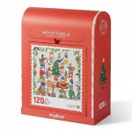 Puzzle artystyczne - wymiana prezentów w święta (120 elementów) / Mideer