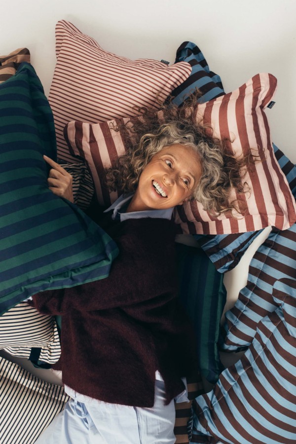 Komplet pościeli bawełnianej - STRIPES PINK / La Millou