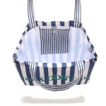 Shopper Bag z kieszonką - STRIPES NAVY / La Millou