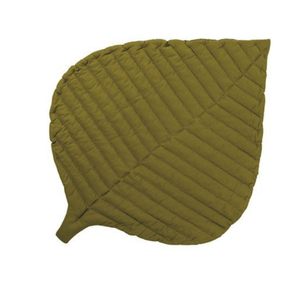 Mata do zabawy z bawełny organicznej w kształcie liścia - Sand Castle / Toddlekind