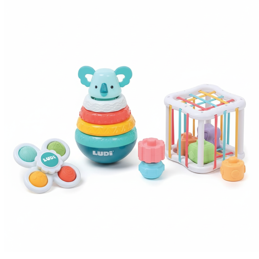 Zabawki manipulacyjne - zestaw prezentowy dla niemowląt / LUDI