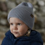 Czapka zimowa merino WINTER GREY / Patulove