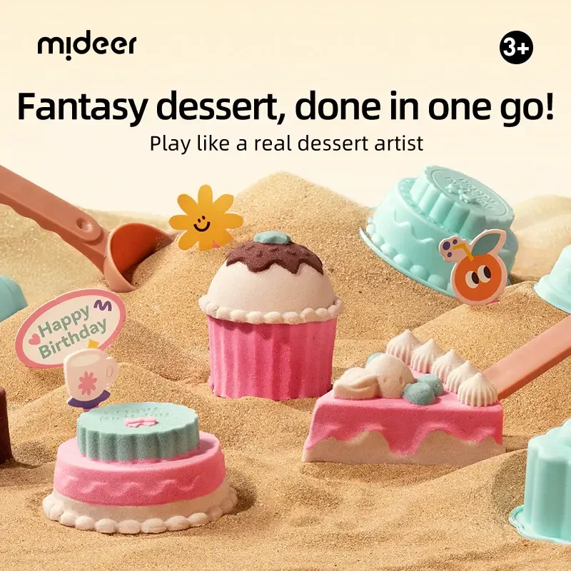 Piasek kinetyczny - zestaw Słodkości / Mideer