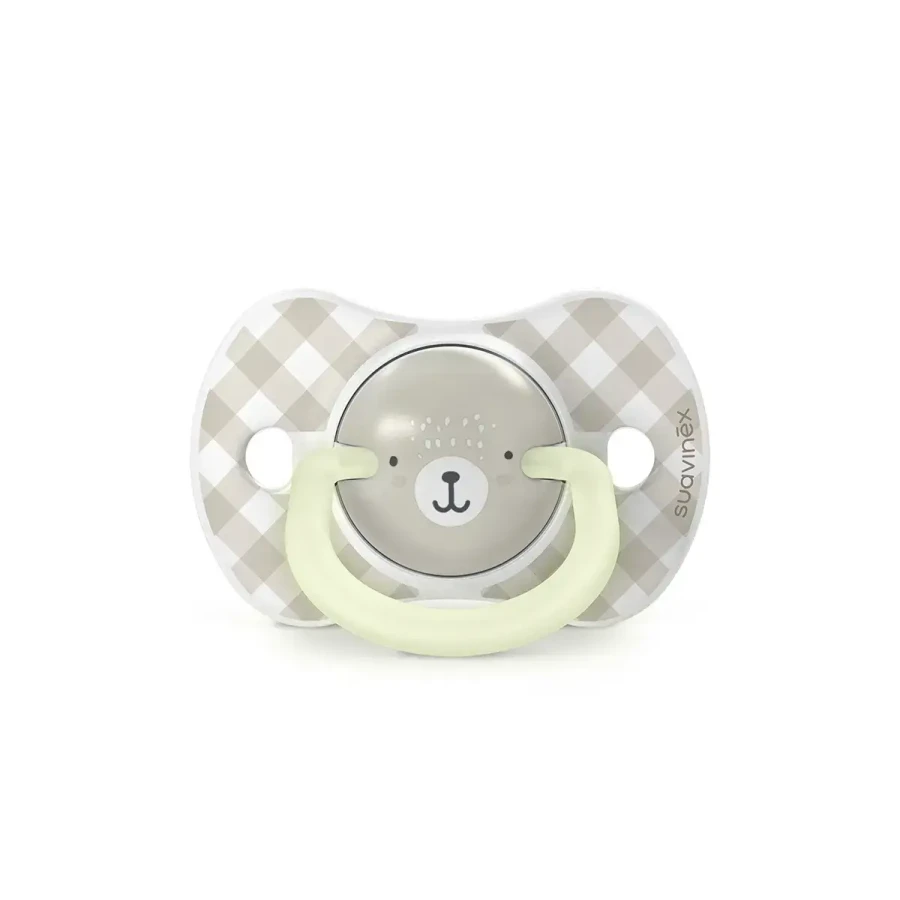 Smoczek fizjologiczny SX Pro świecący Wild & Free - beżowy, 2szt. / Suavinex