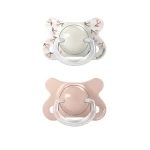 Smoczek fizjologiczny SX Pro MINI Birdies 0-2m - różowy, 2szt. / Suavinex