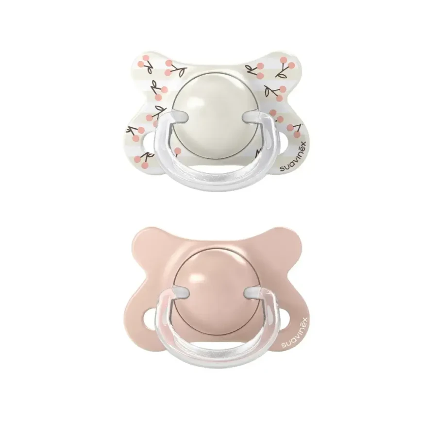 Smoczek fizjologiczny SX Pro MINI Birdies 0-2m - różowy, 2szt. / Suavinex