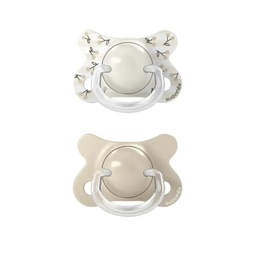 Smoczek fizjologiczny SX Pro MINI Birdies 0-2m - waniliowy, 2szt. / Suavinex