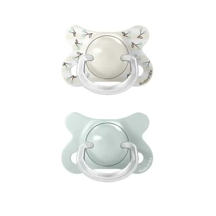 Smoczek fizjologiczny SX Pro MINI Birdies 0-2m - miętowy, 2szt. / Suavinex