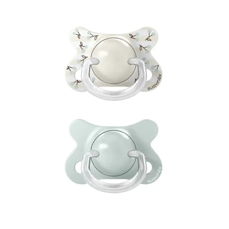 Smoczek fizjologiczny SX Pro MINI Birdies 0-2m - miętowy, 2szt. / Suavinex