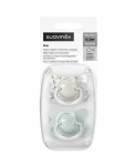 Smoczek fizjologiczny SX Pro MINI Birdies 0-2m - miętowy, 2szt. / Suavinex