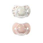 Smoczek fizjologiczny SX Pro Birdies 0-6m - różowy, 2szt. / Suavinex