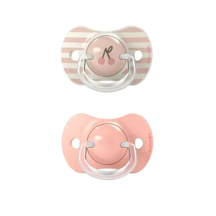 Smoczek fizjologiczny SX Pro Birdies +18m - różowy, 2szt. / Suavinex