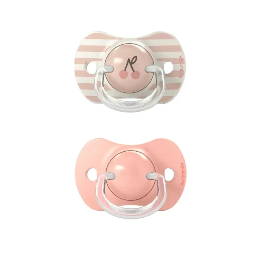 Smoczek fizjologiczny SX Pro Birdies +18m - różowy, 2szt. / Suavinex
