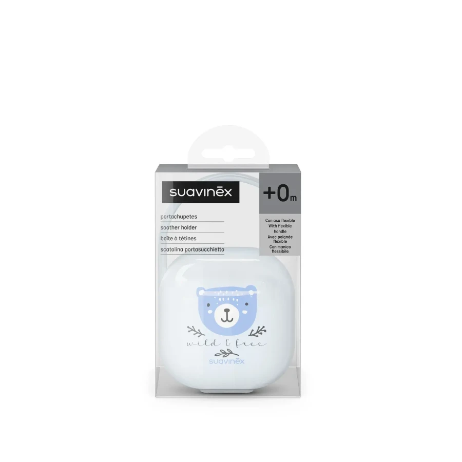 Etui na smoczek Wild & Free - niebieskie / Suavinex