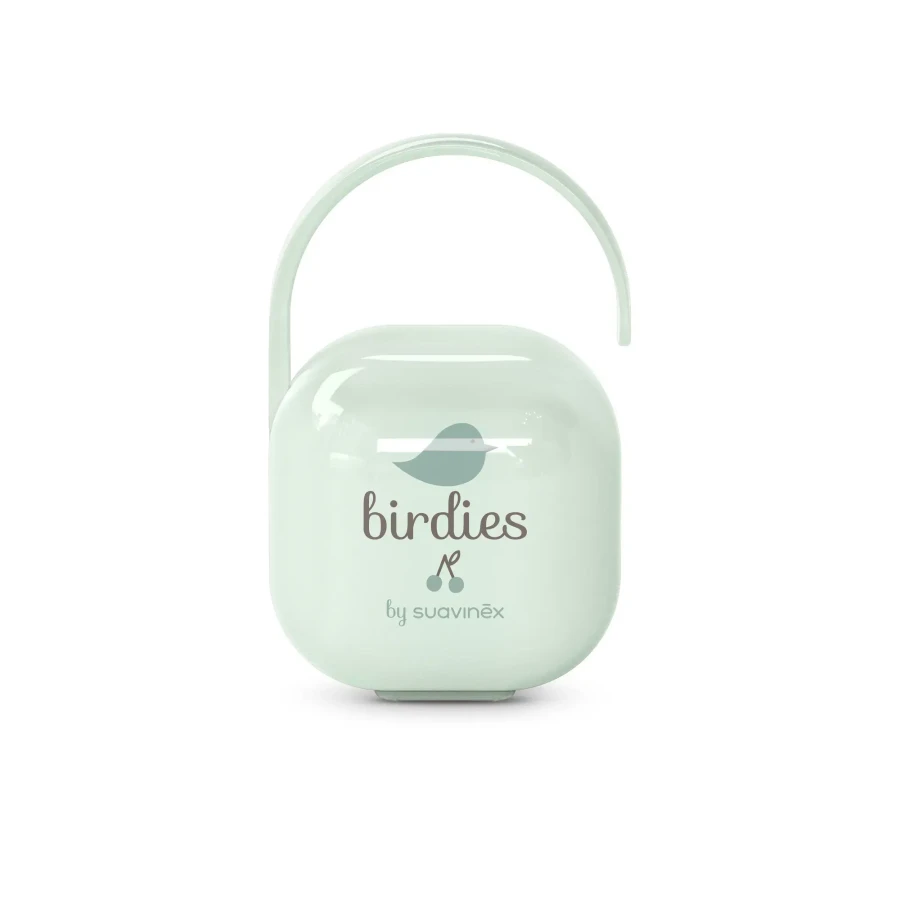 Etui na smoczek Birdies - miętowe / Suavinex